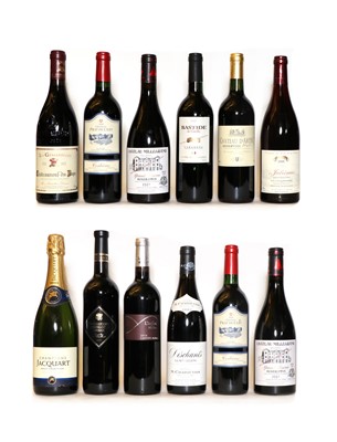 Lot 38 - A collection of French red wines  and champagne (12 bottles)