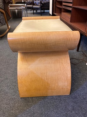 Lot 102 - An Art Deco maple stool