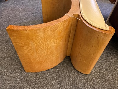 Lot 102 - An Art Deco maple stool
