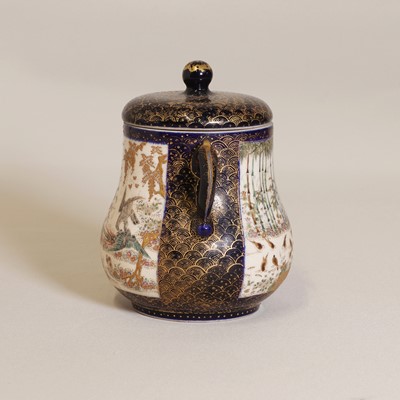 Lot 174 - A Japanese Satsuma ware jar and cover