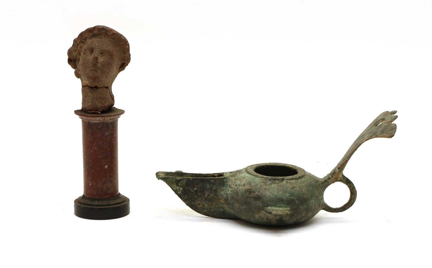 Lot 177 - A collection of two Roman items