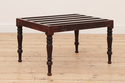 Lot 691 - A Victorian mahogany luggage rack