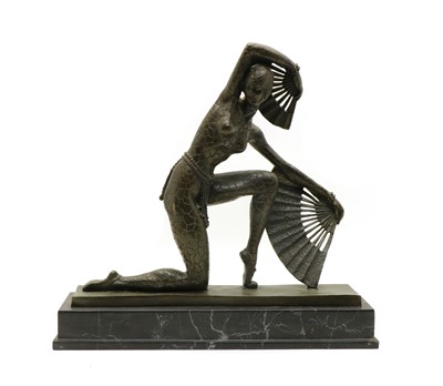 Lot 143 - Art deco-style bronze dancing figure