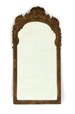Lot 400A - A Queen Anne style gilt wall mirror