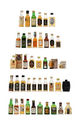 Lot 137 - A collection of whisky miniatures