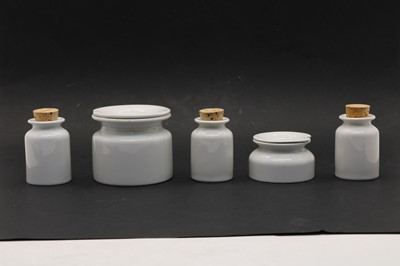 Lot 82 - A set of eleven Danish Eva-Trio porcelain spice jars