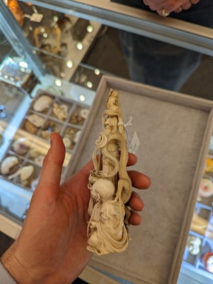 Lot 426 - An ivory okimono