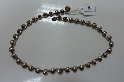 Lot 6 - A late Georgian graduated paste rivière necklace