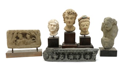Lot 125 - A collection of South-East Asian Schist carvings