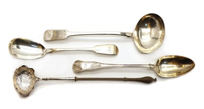 Lot 18 - A George IV Old English pattern silver ladle