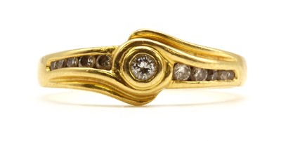Lot 68 - A gold diamond ring