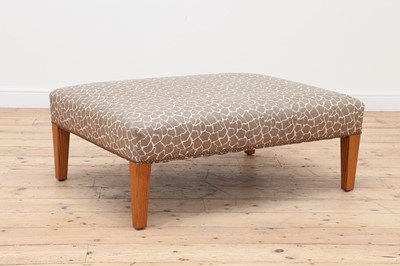 Lot 587 - An upholstered footstool by George Smith