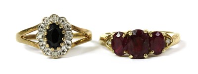 Lot 356 - Two 9ct gold rings