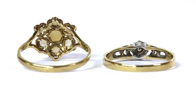 Lot 378 - Two 9ct gold rings