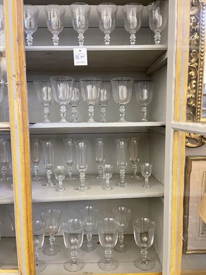 Lot 577 - An extensive part-suite of 'Provence' pattern glasses by Baccarat