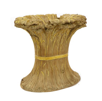 Lot 468 - A carved and parcel-gilt wooden table base