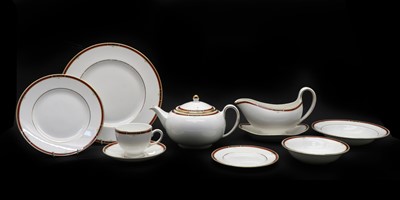 Lot 89 - A Wedgwood 'Colorado' pattern dinner and tea service for eight settings