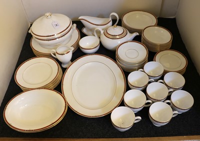 Lot 89 - A Wedgwood 'Colorado' pattern dinner and tea service for eight settings