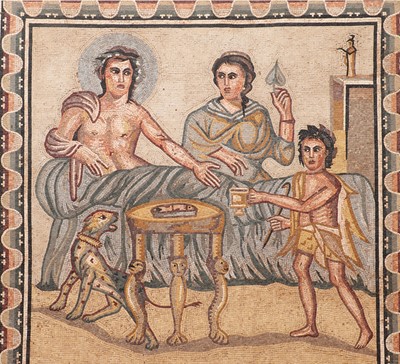 Lot 191 - A Roman-style mosaic panel