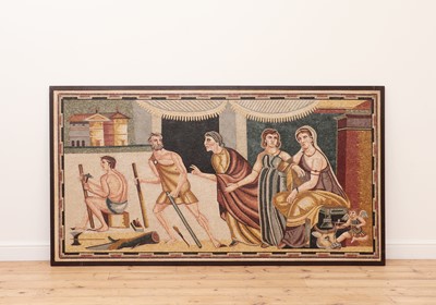 Lot 187 - A Roman-style mosaic panel