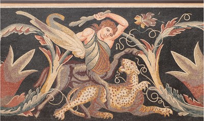 Lot 186 - A Roman-style mosaic panel