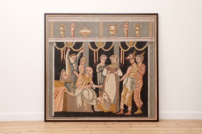 Lot 694 - A Roman-style mosaic panel