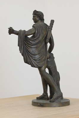 Lot 629 - A grand-tour-style bronze of the Apollo Belvedere by Raffaello Romanelli
