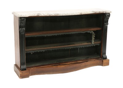 Lot 454 - A rosewood dwarf bookcase