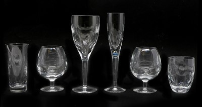 Lot 101 - A Waterford 'Imprint' pattern crystal glass suite designed by John Rocha