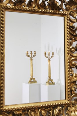 Lot 97 - A pair of Louis Phillipe gilt-bronze five-light candelabra