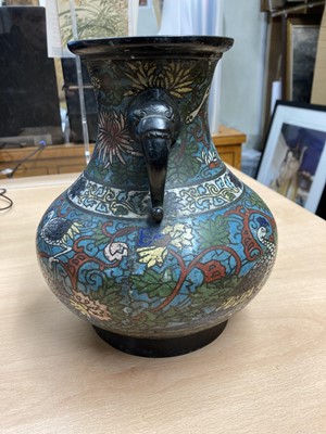 Lot 97 - A Japanese cloisonné vase