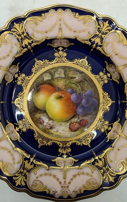 Lot 85 - A group of five Royal Worcester fruit plates