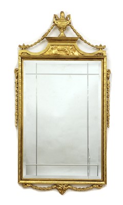 Lot 521 - A Georgian style oval mirror