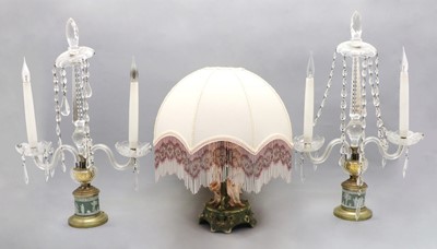 Lot 192 - A 20th century Austrian porcelain table lamp