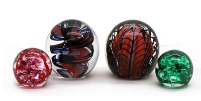 Lot 102 - A group of four Teign Valley Glass paperweights