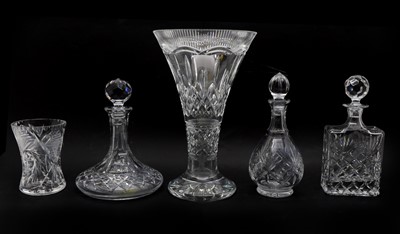 Lot 99 - A Waterford 'Lismore' pattern crystal glass vase