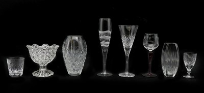 Lot 100 - A set of four Royal Daulton 'Highclere' pattern champagne glasses