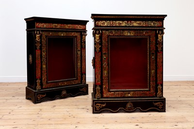 Lot 678 - A pair of boullework cabinets