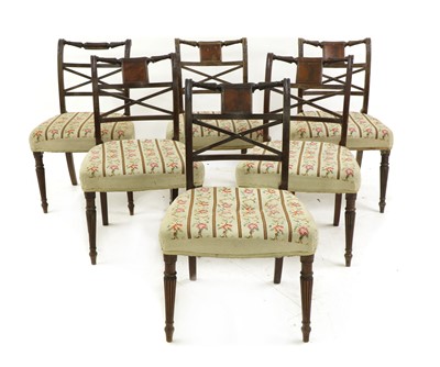 Lot 415A - A set of six George IV mahogany dining chairs
