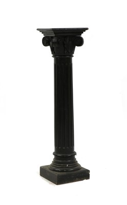 Lot 401 - An ebonised pedestal stand