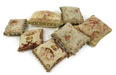 Lot 336 - A collection of seven Aubusson cushions