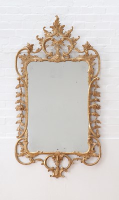 Lot 208 - A George III giltwood wall mirror