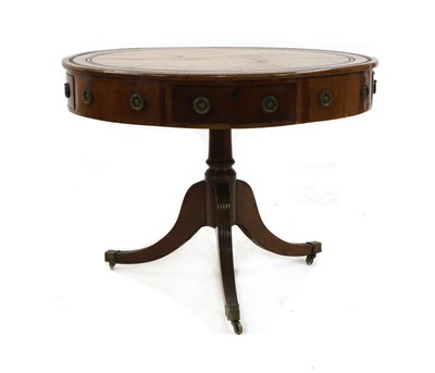 Lot 407 - A George III mahogany drum table