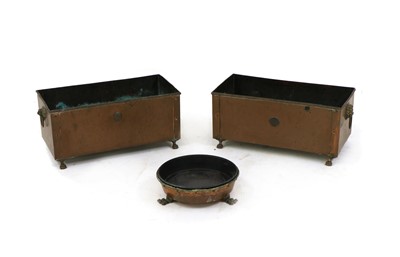 Lot 371 - A pair of copper planters