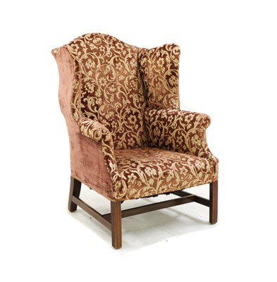 Lot 378A - A George III wing back armchair