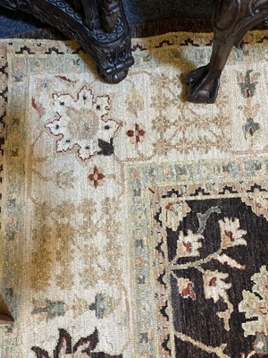 Lot 796 - A wool carpet of Ziegler design