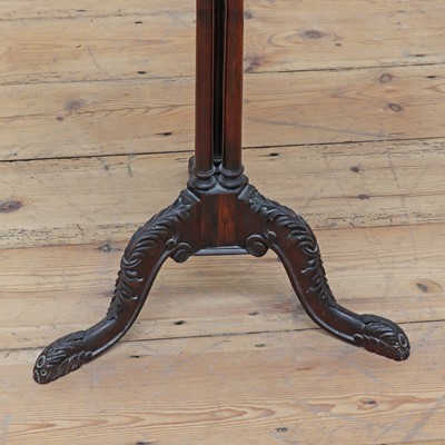 Lot 586 - A rosewood tripod table