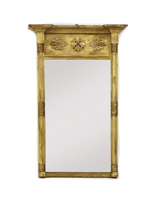 Lot 544 - A Regency giltwood and gesso pier mirror