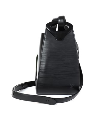 Lot 385 - Louis Vuitton black Epi leather single strap backpack