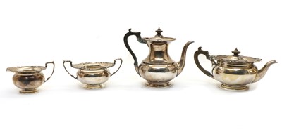 Lot 39 - A four piece silver plated Elkington Plate tea set